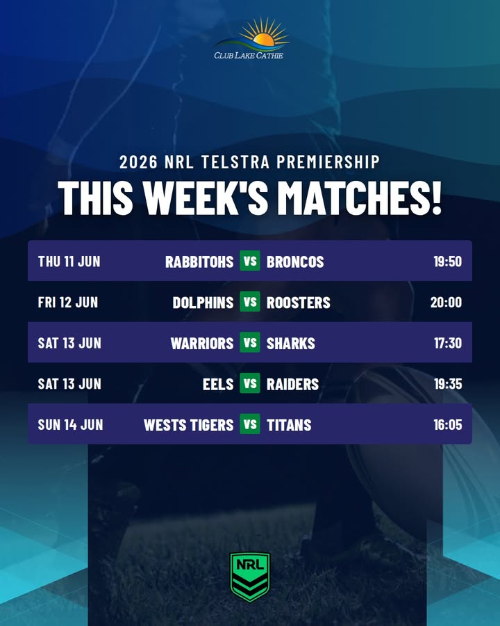 Featured image for “Watch the 2026 NRL Telstra Premiership This Week at Club Lake Cathie”