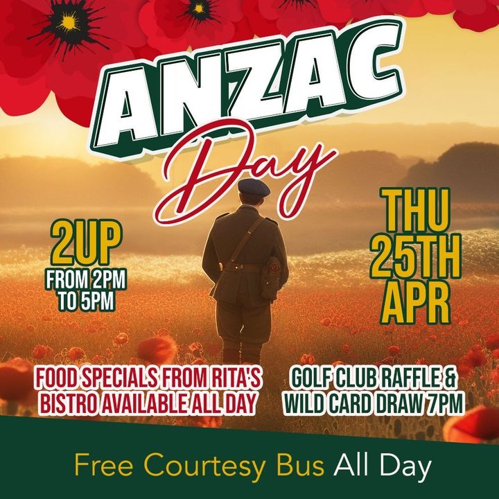 Featured image for “Spend your Anzac Day with us at Club Lake Cathie”