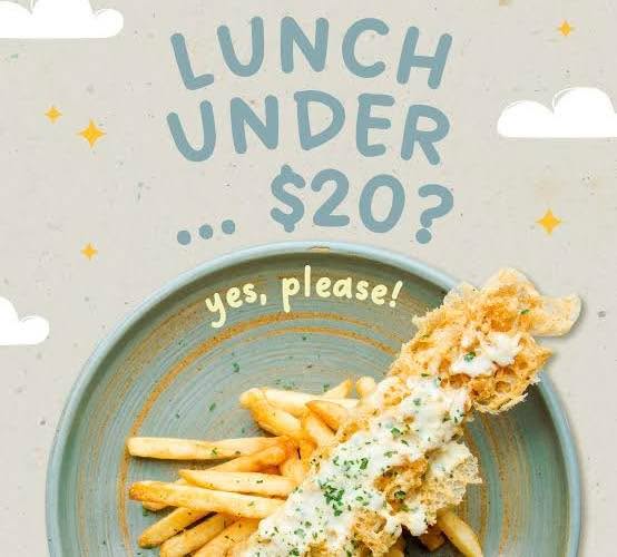 Featured image for “Did you know that from Monday to Friday you can enjoy a delicious lunch for under $20? Come on in and enjoy these beautiful specials!”