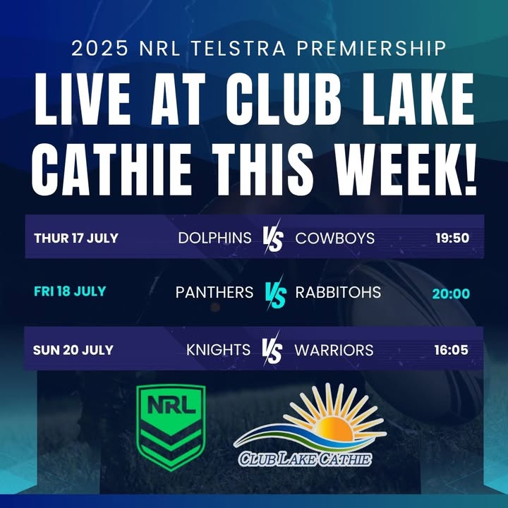 Featured image for “Live NRL Footy Nights at Club Lake Cathie: Cold Drinks & Unbeatable Atmosphere”