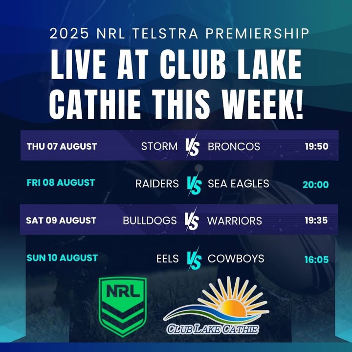Featured image for “Live NRL Action: Watch the Games at Club Lake Cathie”