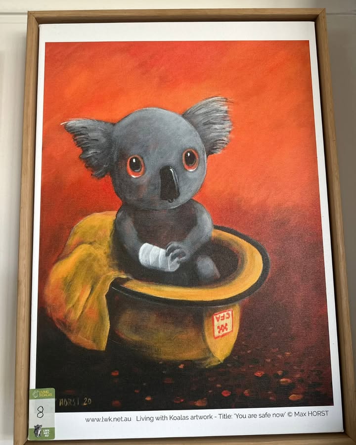 Featured image for “Koala Artwork Raffle Winner: Debbie Burton Celebrates at Club Lake Cathie”