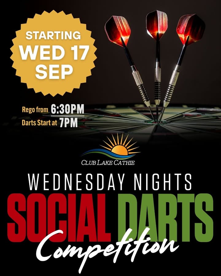 Featured image for “Social Darts Competition: Wednesday Nights at Club Lake Cathie”