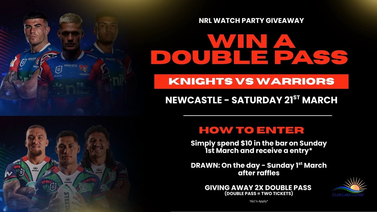 Featured image for “NRL Las Vegas Action Live at Club Lake Cathie”