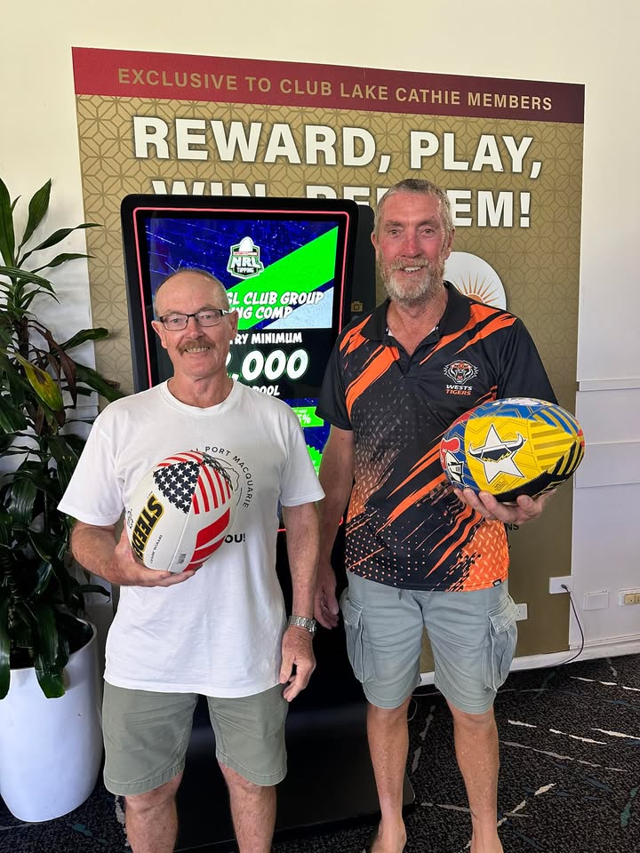 Featured image for “Brian and John Win NRL Las Vegas Footballs”