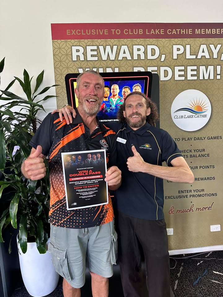 Featured image for “John Fuller Wins Knights Tickets at Club Lake Cathie”