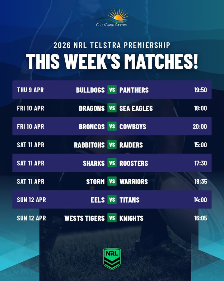 Featured image for “Watch the 2026 NRL Telstra Premiership Live at Club Lake Cathie”