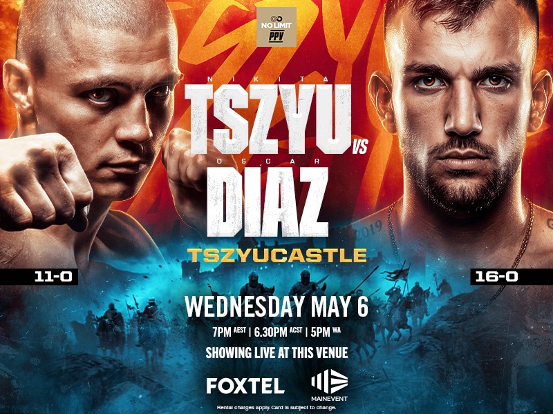 Featured image for “Tszyu vs Diaz Fight Night 2026 at Club Lake Cathie”