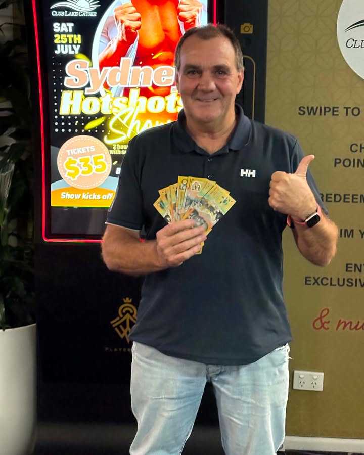 Featured image for “Bazza Wins $500 Cash Splash at Club Lake Cathie”
