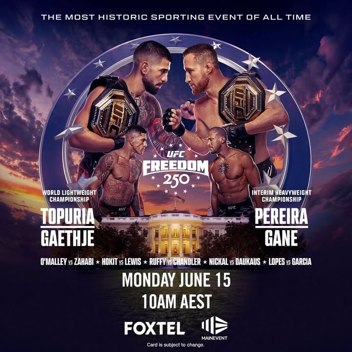 Featured image for “UFC Freedom 250 Live at Club Lake Cathie – Monday 15 June”