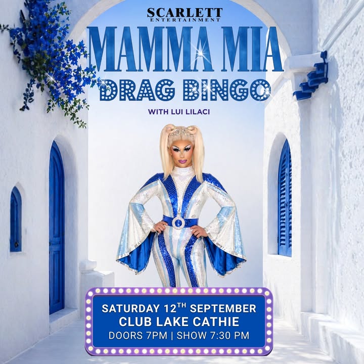 Featured image for “Mamma Mia Drag Queen Bingo at Club Lake Cathie – Saturday 12 September”