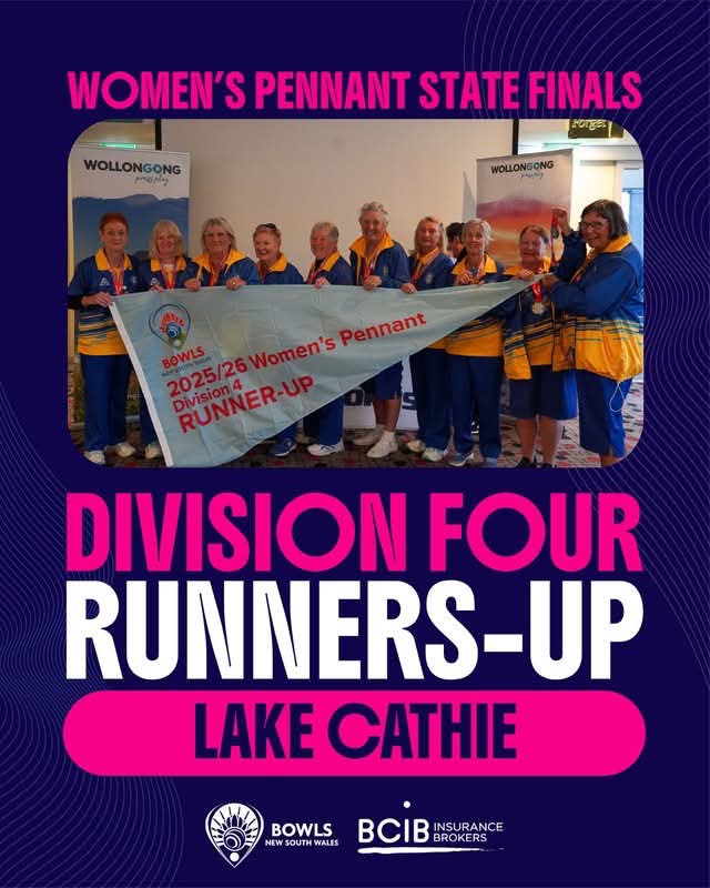 Featured image for “Runners-Up at the 2025/26 BCiB Division 4 Women’s Pennant State Final”