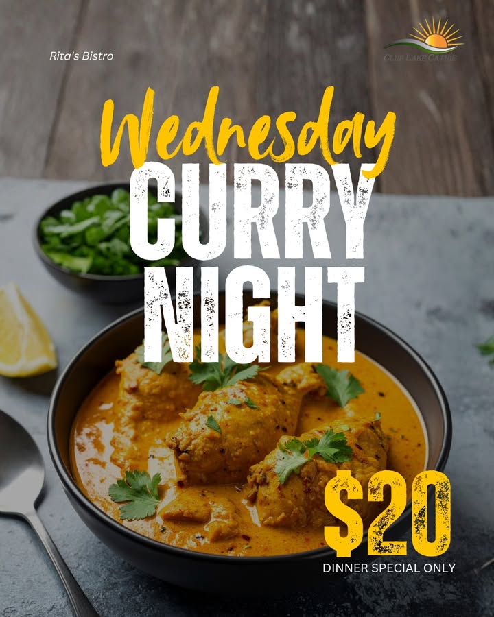 Featured image for “Wednesday Curry Night at Club Lake Cathie for Just $20”