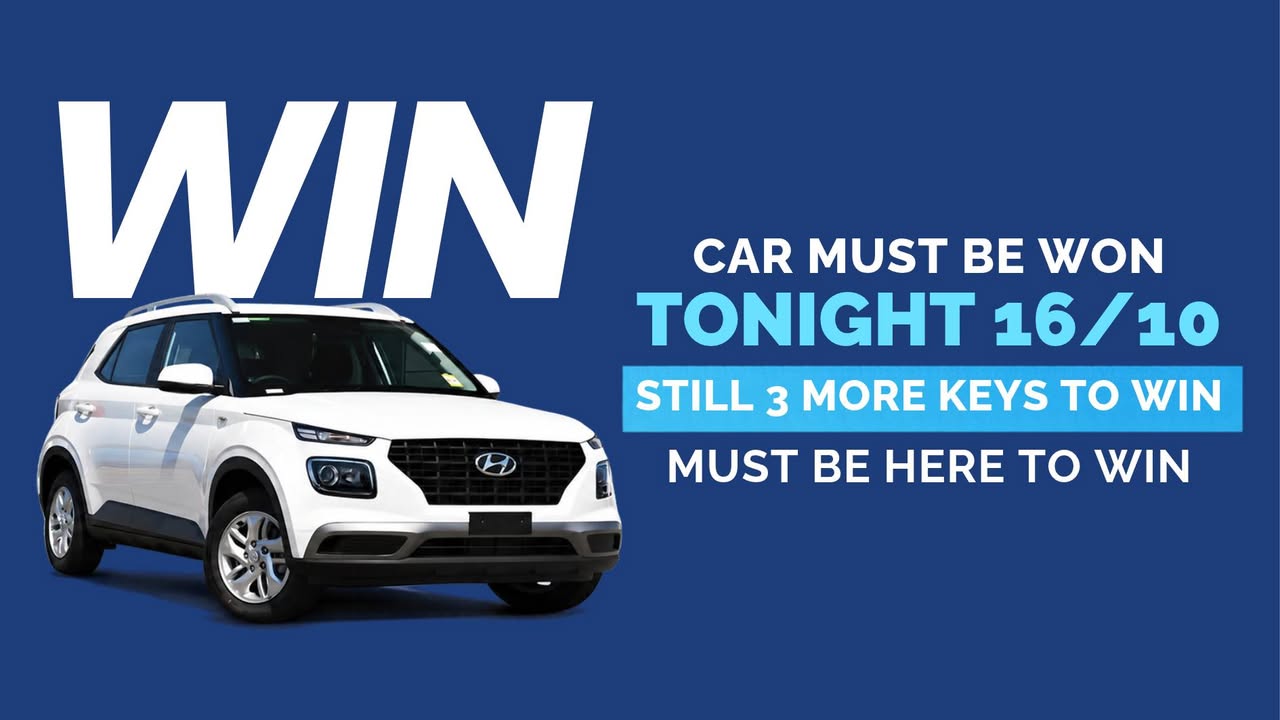 Featured image for “Hyundai Venue Final Key Draw Tonight at Club Lake Cathie”