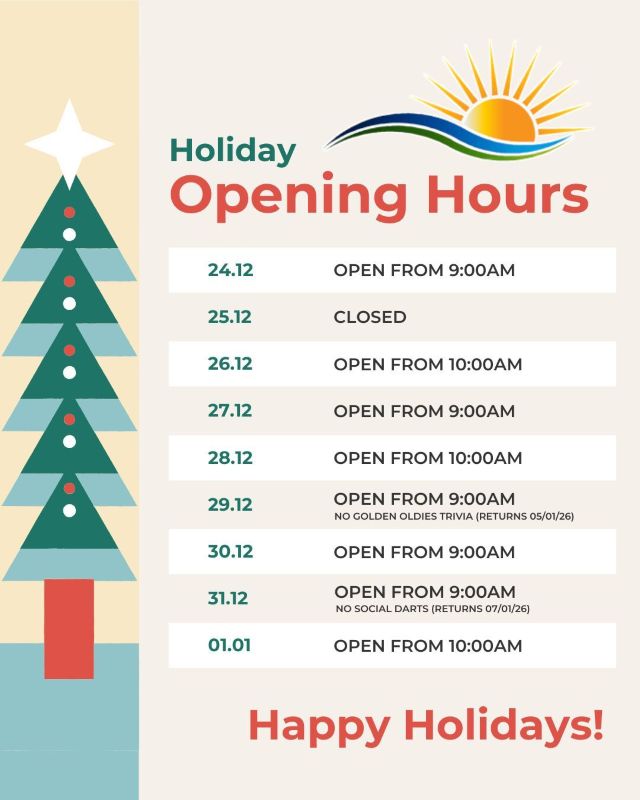Featured image for “Festive Trading Hours at Club Lake Cathie: Plan Your Holiday Visits!”